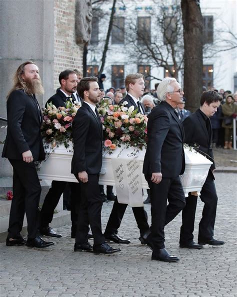 Funeral of Ari Behn, former husband of Princess Märtha Louise of Norway ...