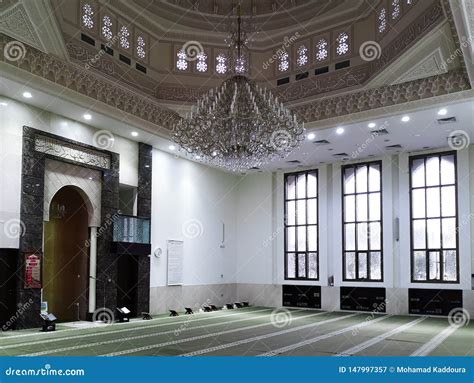 Beautiful Mosque Interior Design, Details and Architecture Stock Image ...