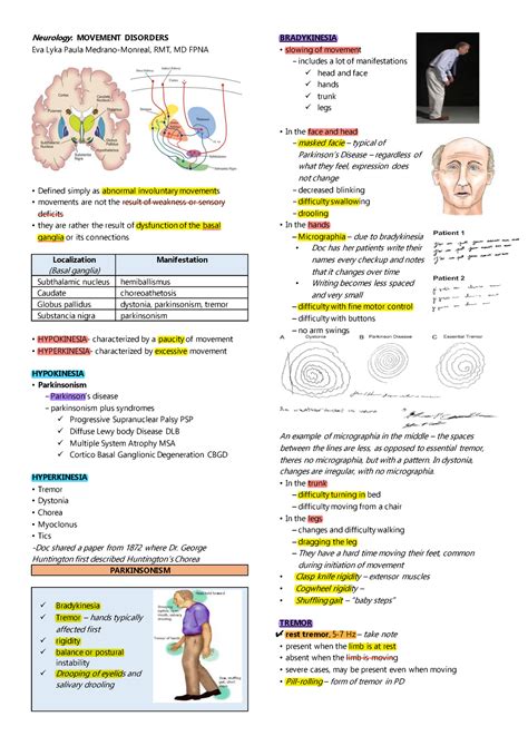 Neurology - Movement Disorders - Neurology: MOVEMENT DISORDERS Eva Lyka ...