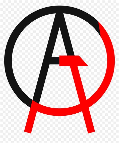 Anarcho-communism Logo I Came Up With - Anarcho Communist Symbol Png ...