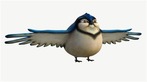 cute fat cartoon bird 3d x