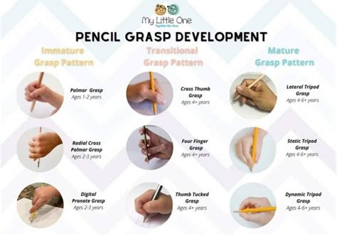 Development of pencil grasp | Occupational therapy kids, Pre writing ...