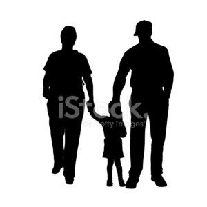 Vector Silhouette Of Family. Stock Clipart | Royalty-Free | FreeImages