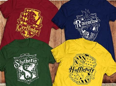 Harry potter hogwarts house shirts free cut files – Artofit