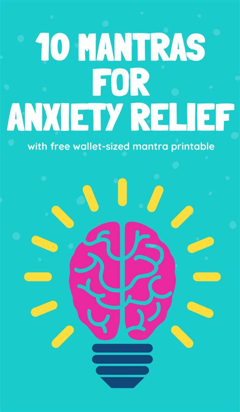 10 Positive Mantras for Anxiety Relief (Free Wallet Mantra Printable)