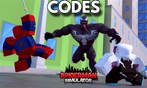 SpiderMan Simulator Codes - Roblox Updated 2024