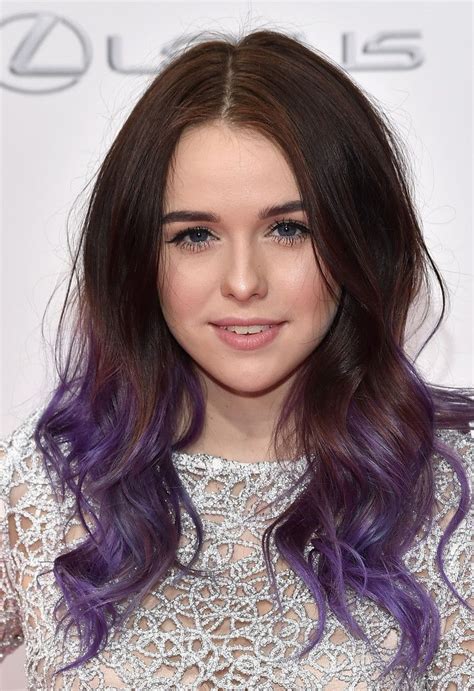 Acacia Brinley Ombre Hair | Purple ombre hair, Ombre hair, Hair color purple