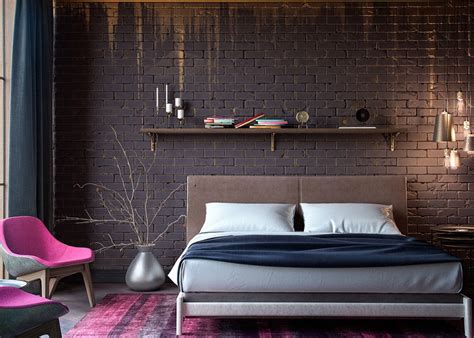 Bedrooms With Exposed Brick WallsInterior Design Ideas.