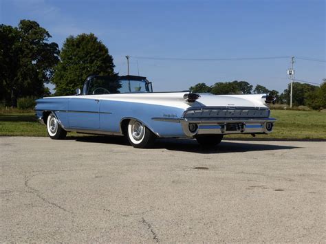 1959 Oldsmobile 98 Blue + White Two Tone Convertible 394cu/315hp ...