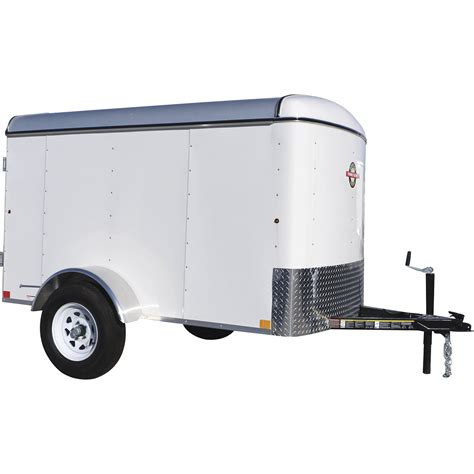 Carry-On Trailer 5ft. x 8ft. Enclosed Cargo Trailer — Steel frame, 1,510-Lb. Load Capacity ...