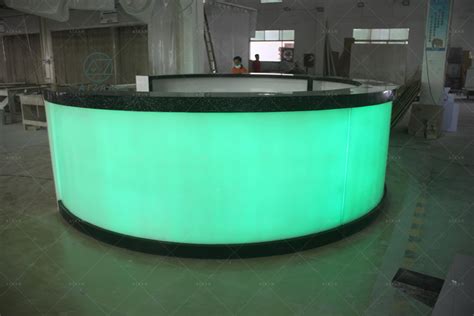 Luxury LED Bar Counter Round LED Bar Counter Design for Nightclub ...