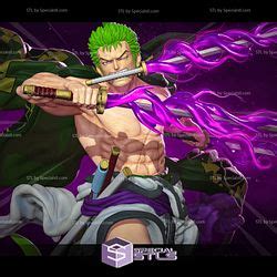 Wano Zoro One Piece in Battle Ready to 3D Print | SpecialSTL