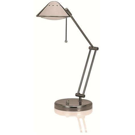 V-LIGHT Halogen Desk Lamp with 3-Point Adjustable Arm and Dimmer Switch, Black Chrome - Walmart ...