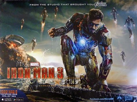 IRON MAN 3 Poster double sided REGULAR (British Quad) (SS5044-B2089 ...