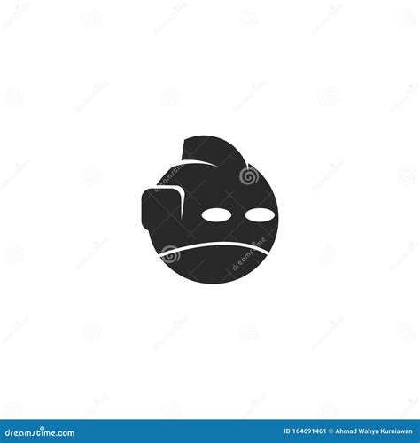 Robot head logo stock vector. Illustration of machine - 164691461