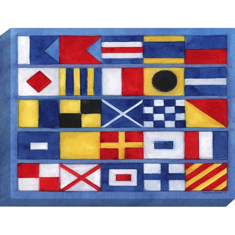 Nautical Alphabet. Exclusive Giclee. Nautical flags give direction to the seafaring traveler ...