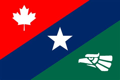 Variation on the North American Federation flag created by u/rrr598 ...