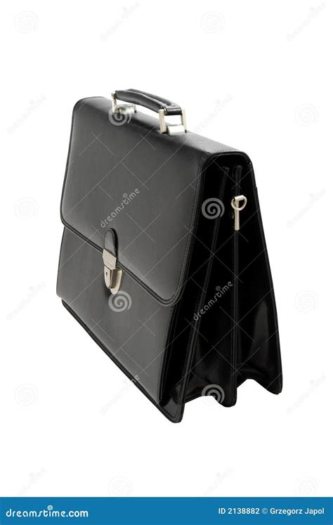 Black suitcase - isolated stock photo. Image of hand, cloakroom - 2138882