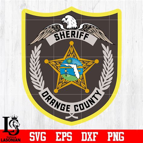 Sheriff Orange county Badge svg eps dxf png file – lasoniansvg