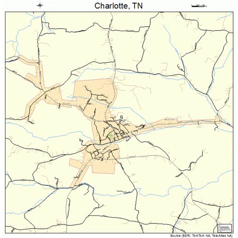 Charlotte Tennessee Street Map 4713080