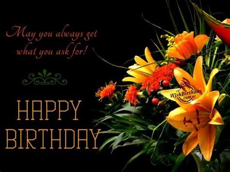 Birthday Wishes With Flowers - Birthday Wishes, Happy Birthday Pictures