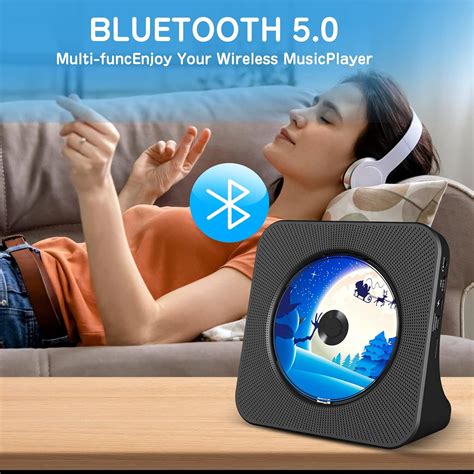 Buy CD Player Portable Bluetooth Desktop KOVCDVI CD Player for Home ...