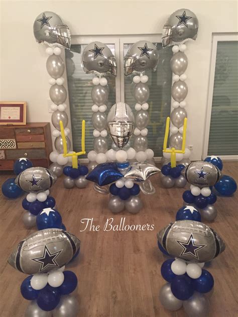 Balloons - Dallas Cowboys Theme | Dallas cowboys birthday party, Dallas ...