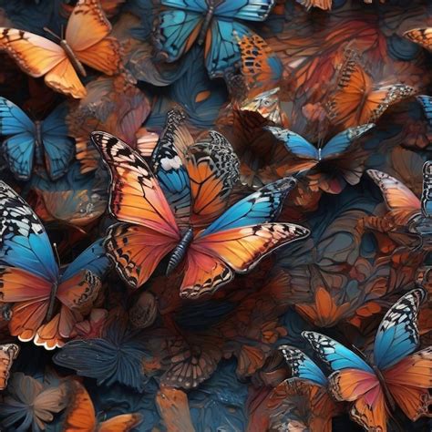 Premium AI Image | Photo of vibrant colors of a butterfly's wings