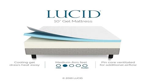 Lucid 10″ Gel Memory Foam Mattress (review) - Memory Foam Mattress Reviews