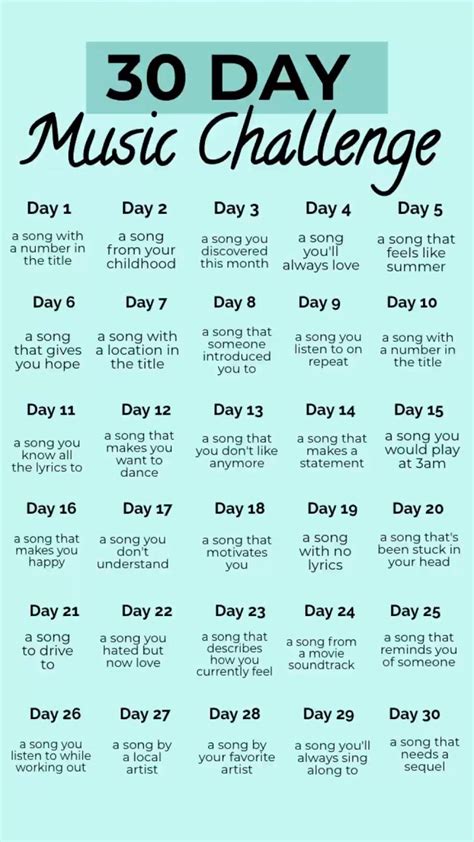 Song challenge – Artofit