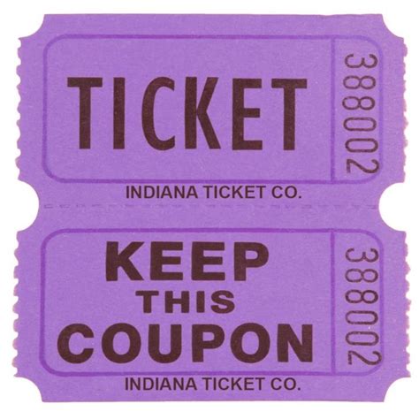 Purple Double Ticket Roll | 2000ct | Ticket printing, Ticket, Party invite design