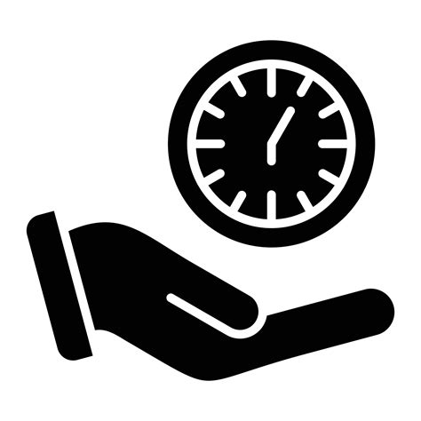 Save Time Glyph Icon 6974730 Vector Art at Vecteezy