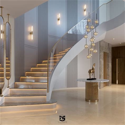 round stair on Behance Stairs Wall Design Modern, Spiral Stairs Design, Home Stairs Design ...