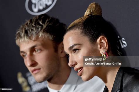 Dua Lipa and Anwar Hadid attend the Pre-GRAMMY Gala and GRAMMY Salute ...