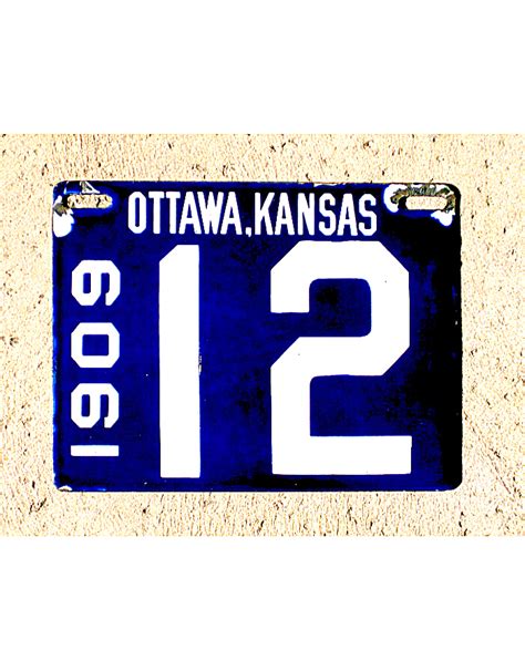 Old Kansas License Plates | Vintage Kansas License Plates