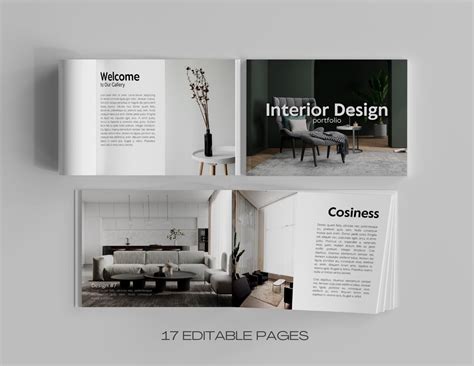 Interior Design Portfolio Template Architecture Presentation Photo Book Editable and Printable ...