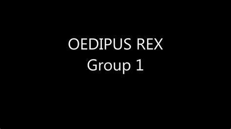 OEDIPUS REX Group 1 - Prologue & Parodos - YouTube