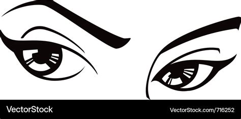 Female eyes Royalty Free Vector Image - VectorStock