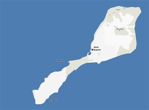 Large map of Jan Mayen island | Jan Mayen | Europe | Mapsland | Maps of ...