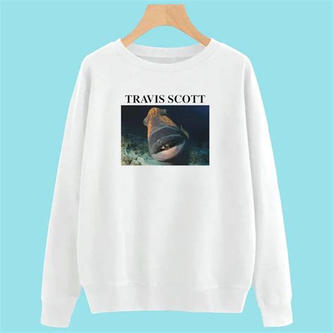 ️‍🔥 Funny Astroworld Travis Scott Fish Meme Shirt - Store Cloths