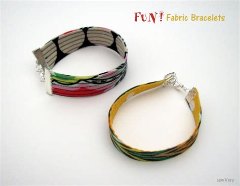 sewVery: Fun! Fabric Bracelets