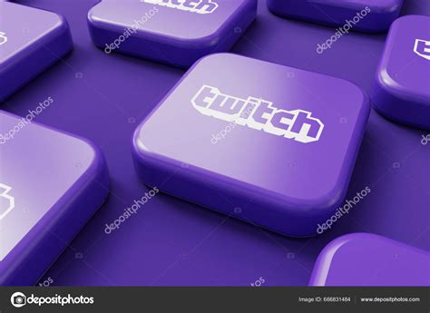 London July 2023 Twitch Gaming Live Streaming Company Logo Rendering ...