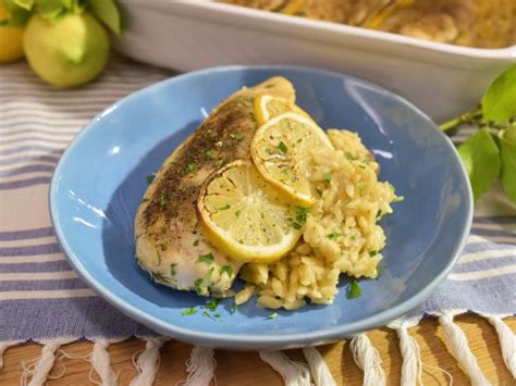 Greek Lemon Chicken and Orzo Casserole Recipe | Jeff Mauro | Food Network