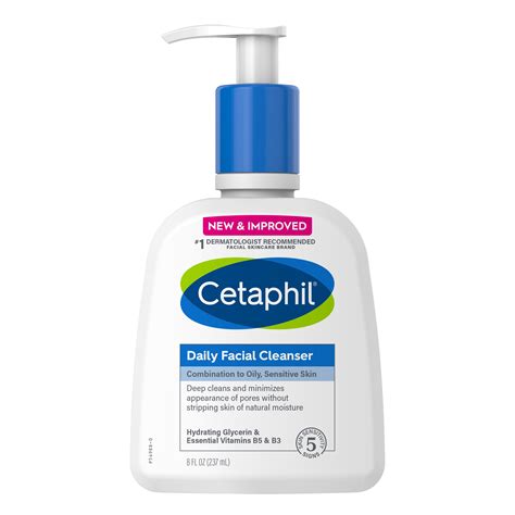 Cetaphil Daily Facial Cleanser, Face Wash for Sensitive, Combination to Oily Skin, Gentle ...
