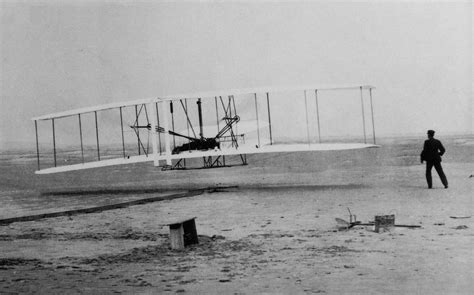 In 1903 the Wright Brothers flew for the first time. 66 years later ...