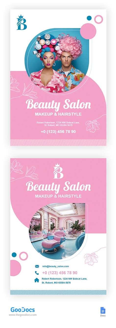 Beauty Salon Business Cards Templates Free