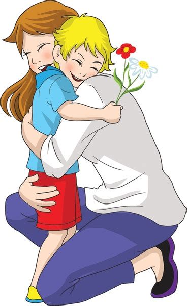 3+ Hundred Cartoon Happy Boy Hugging His Mother Royalty-Free Images, Stock Photos & Pictures ...