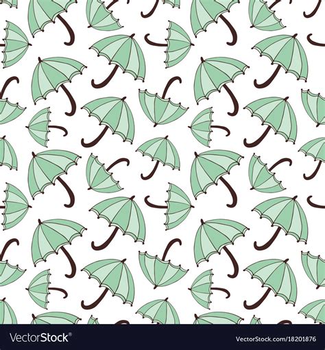 Pattern with umbrellas seasonal seamless Vector Image