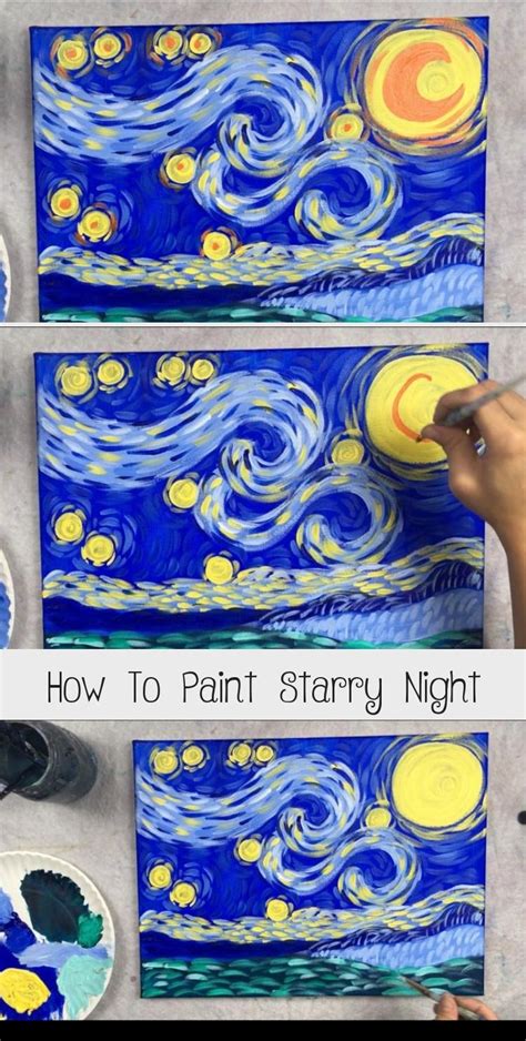 Vincent Van Gogh Starry Night Easy Drawing