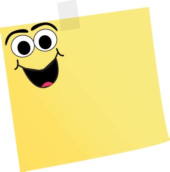 cute sticky note clipart png - Clip Art Library